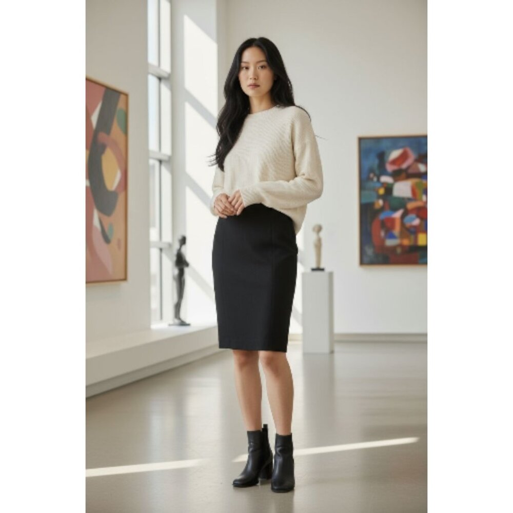 Banana Republic Factory Womens 6P Bi-stretch Tailored Pencil Skirt Classic